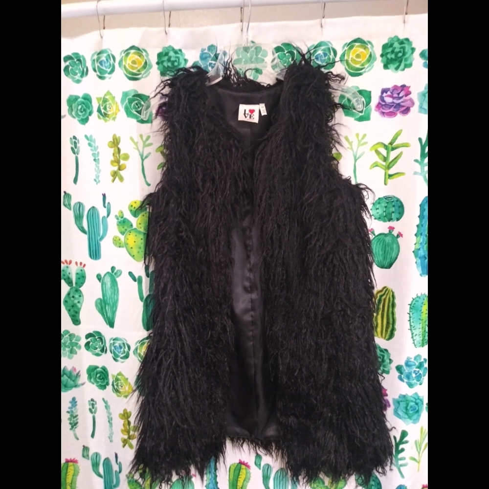 Faux fur vest